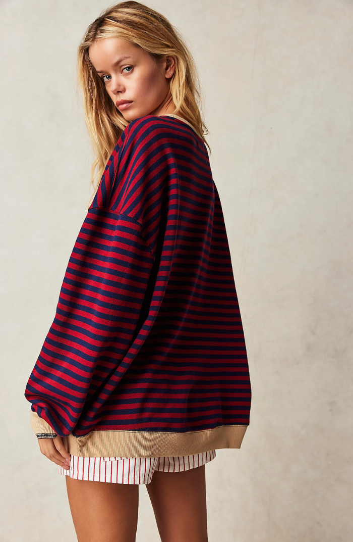 Imana | Striped Oversized Sweater