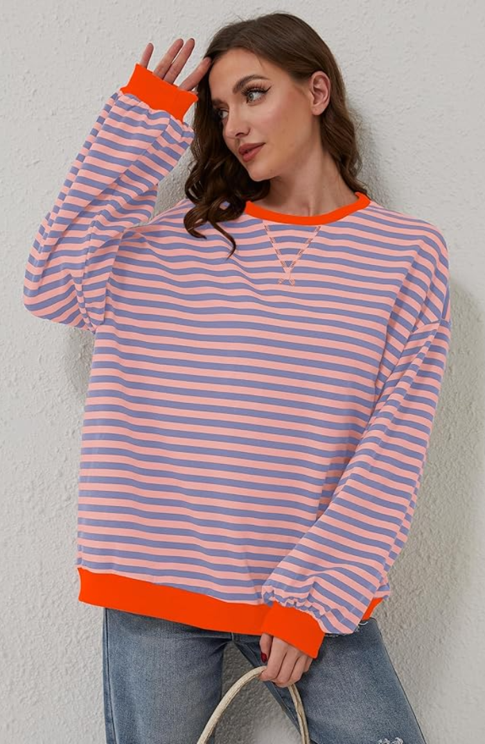 Imana | Striped Oversized Sweater