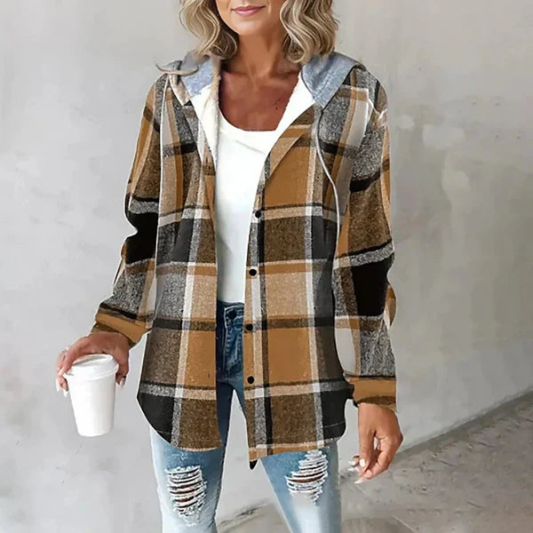 Sara | Cozy Checkered Jacket