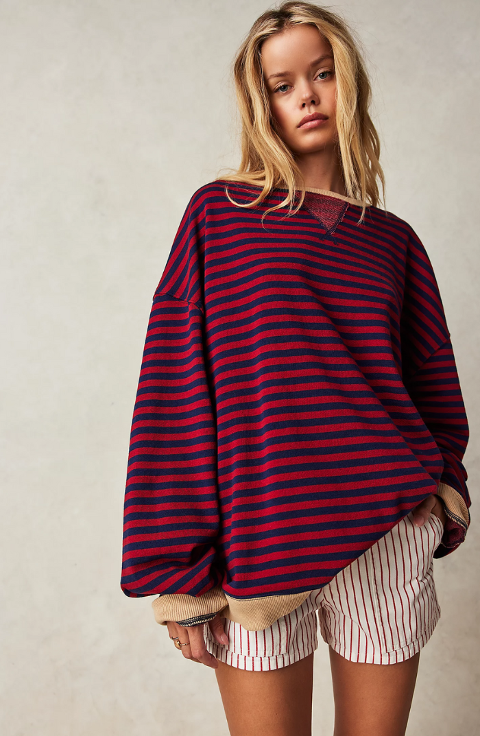 Imana | Striped Oversized Sweater