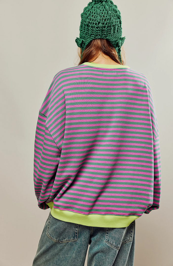 Imana | Striped Oversized Sweater