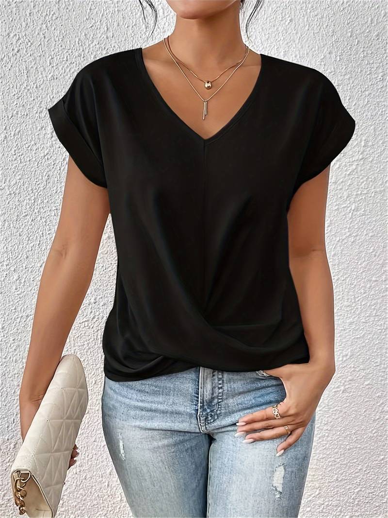 Jacqueline™ | Elegant Short-Sleeved Top