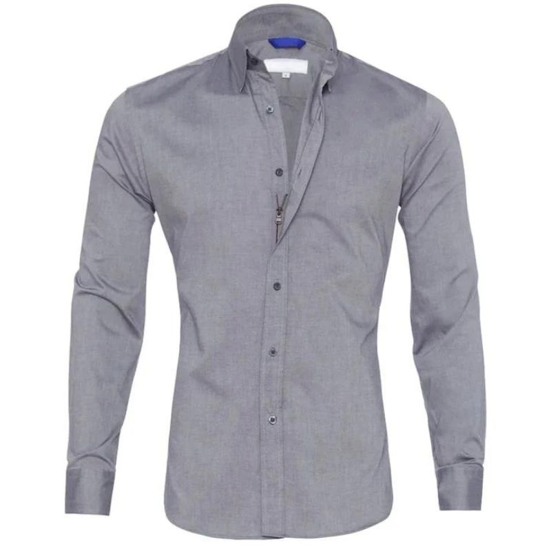 Ethan | Crease-Resistant Zip Shirt