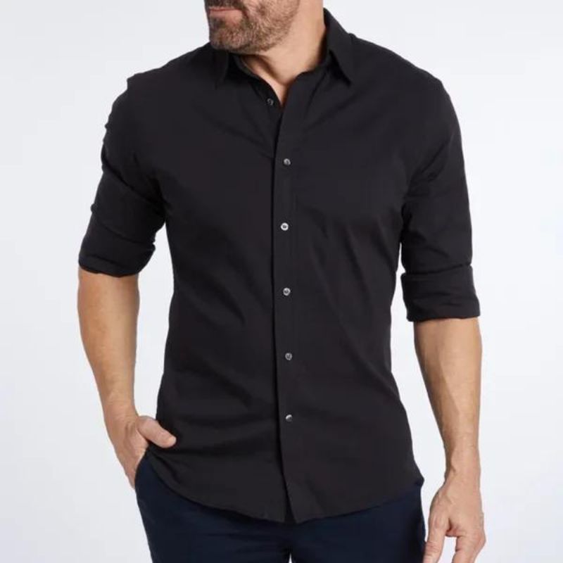 Ethan | Crease-Resistant Zip Shirt