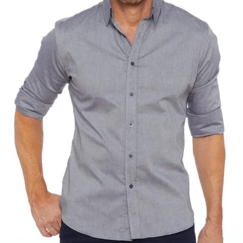 Ethan | Crease-Resistant Zip Shirt