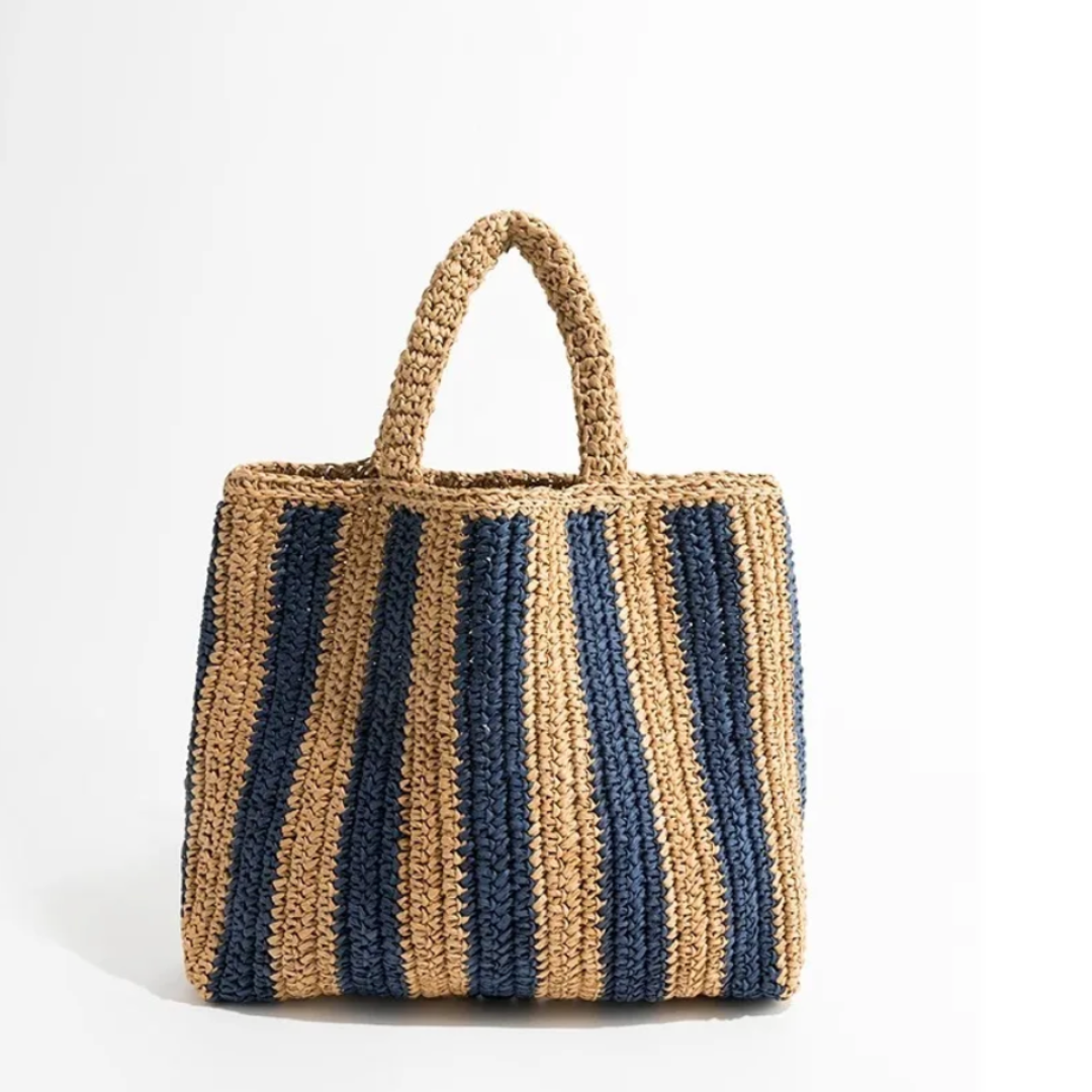 Coastal Haven Straw Tote