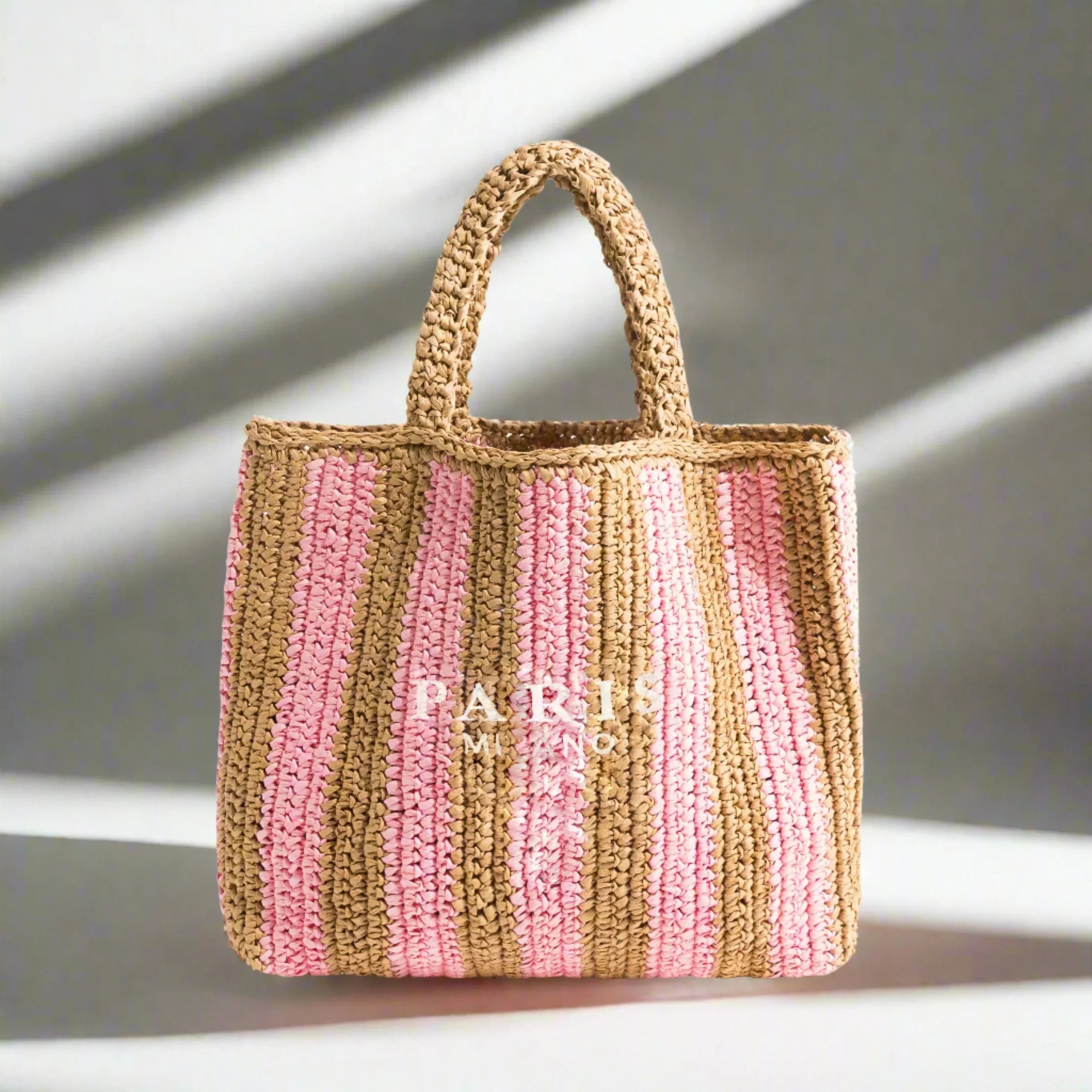 Coastal Haven Straw Tote