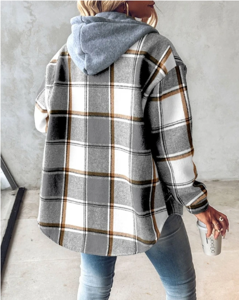 Sara | Cozy Checkered Jacket