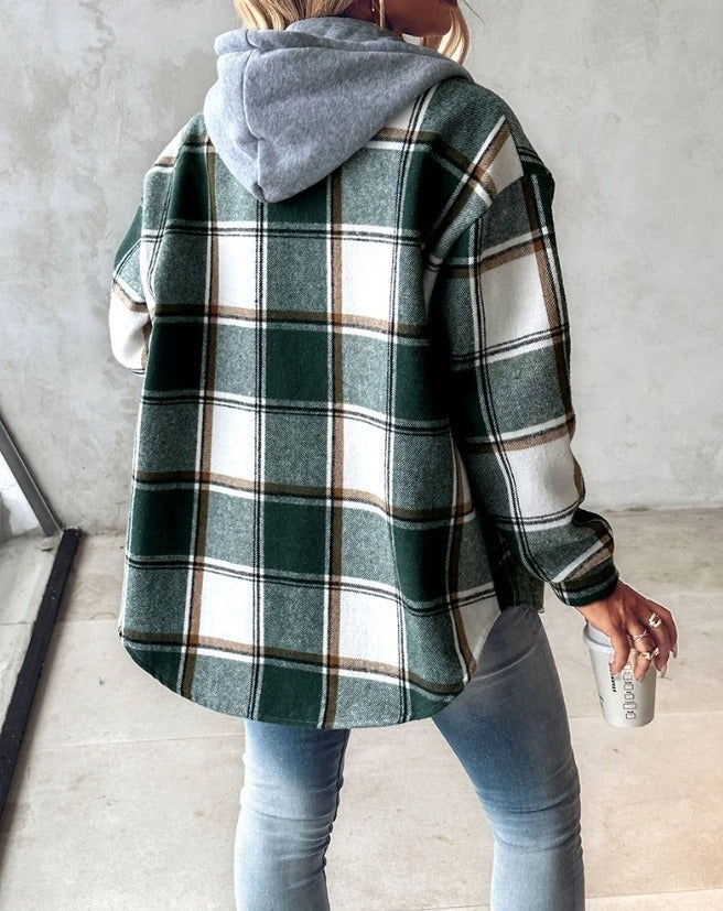 Sara | Cozy Checkered Jacket